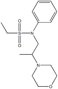 N-(2-Morpholinopropyl)ethanesulfonanilide 结构式