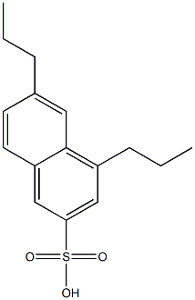 4,6-Dipropyl-2-naphthalenesulfonic acid Structure