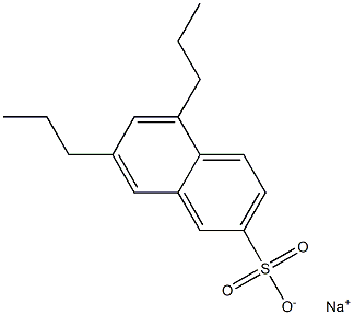 5,7-Dipropyl-2-naphthalenesulfonic acid sodium salt Structure