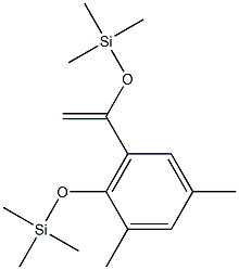 1-Methyl-2-trimethylsiloxy-3-(1-trimethylsiloxyvinyl)-5-methylbenzene Struktur