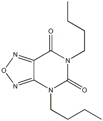 4,6-Dibutyl[1,2,5]oxadiazolo[3,4-d]pyrimidine-5,7(4H,6H)-dione Struktur