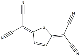 2,2'-(2,5-Dihydrothiophene-2,5-diylidene)bis(malononitrile) Struktur