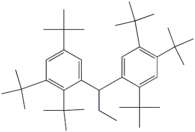 1-(2,3,5-Tri-tert-butylphenyl)-1-(2,4,5-tri-tert-butylphenyl)propane,,结构式