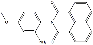 N-(2-アミノ-4-メトキシフェニル)-1,8-ナフタレンジカルボキシミド 化学構造式