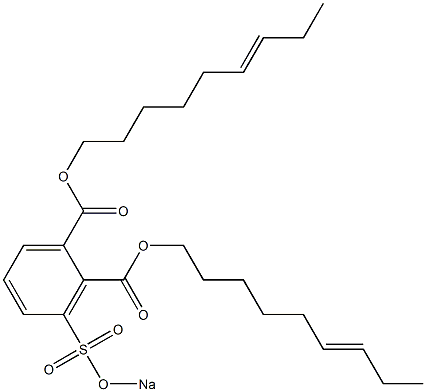 3-(Sodiosulfo)phthalic acid di(6-nonenyl) ester,,结构式