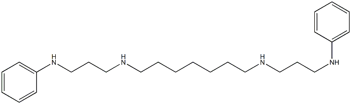 N,N'-Bis[3-[phenylamino]propyl]-1,7-heptanediamine Structure