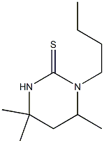 3,4,5,6-Tetrahydro-3-butyl-4,6,6-trimethyl-2(1H)-pyrimidinethione Struktur
