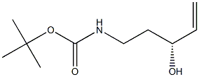 N-[(R)-3-ヒドロキシ-4-ペンテニル]カルバミド酸1,1-ジメチルエチル 化学構造式