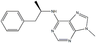 6-[(R)-1-Methyl-2-phenylethyl]amino-9-methyl-9H-purine|