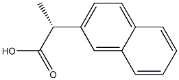 (2R)-2-(2-ナフチル)プロピオン酸 化学構造式