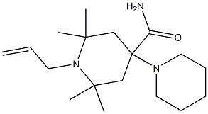 1-Allyl-4-(1-piperidyl)-2,2,6,6-tetramethyl-4-piperidinecarboxamide,,结构式