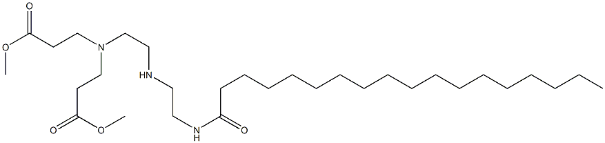 N-[2-[2-[Bis[2-(methoxycarbonyl)ethyl]amino]ethylamino]ethyl]octadecanamide Struktur