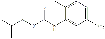 5-アミノ-2-メチルフェニルカルバミド酸イソブチル 化学構造式