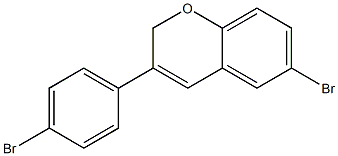 6-Bromo-3-(4-bromophenyl)-2H-1-benzopyran Struktur