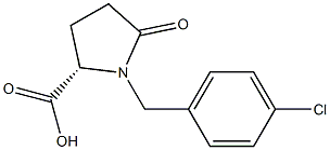 1-(4-Chlorobenzyl)-5-oxo-L-proline Structure