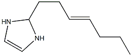 2-(3-Heptenyl)-4-imidazoline Structure