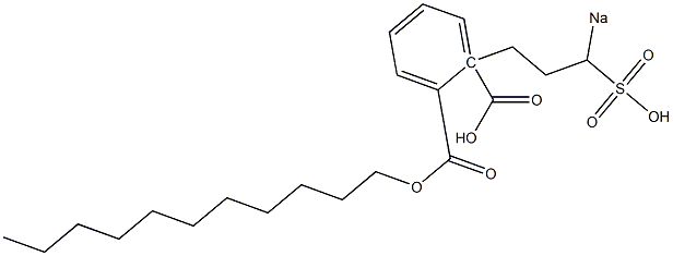 Phthalic acid 1-undecyl 2-(3-sodiosulfopropyl) ester Struktur