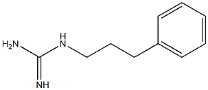 1-(3-フェニルプロピル)グアニジン 化学構造式