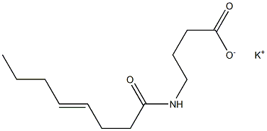 4-(4-Octenoylamino)butyric acid potassium salt,,结构式