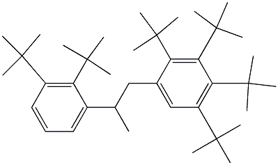 1-(2,3,4,5-Tetra-tert-butylphenyl)-2-(2,3-di-tert-butylphenyl)propane Struktur