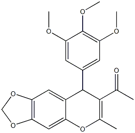 1-[8-(3,4,5-Trimethoxyphenyl)-6-methyl-8H-1,3-dioxolo[4,5-g][1]benzopyran-7-yl]ethanone
