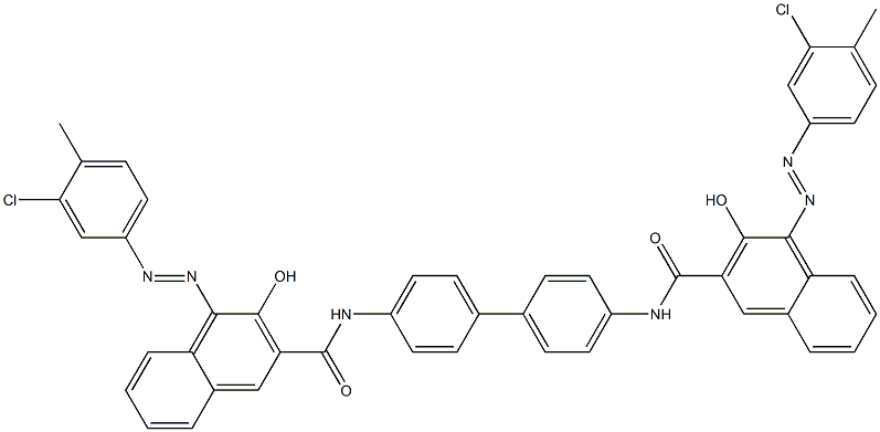 N,N'-(1,1'-Biphenyl-4,4'-diyl)bis[4-[(3-chloro-4-methylphenyl)azo]-3-hydroxy-2-naphthalenecarboxamide]