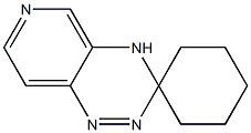3,4-Dihydrospiro[pyrido[3,4-e]-1,2,4-triazine-3,1'-cyclohexane] Struktur