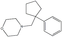 4-[(1-Phenylcyclopentyl)methyl]morpholine Structure