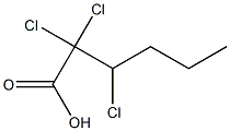 2,2,3-Trichlorohexanoic acid Structure