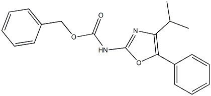 4-Isopropyl-5-phenyl-2-oxazolecarbamic acid benzyl ester Structure
