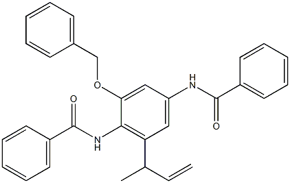 N,N'-[2-Benzyloxy-6-(1-methyl-2-propenyl)-1,4-phenylene]bis(benzamide)|