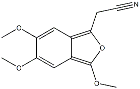 3,5,6-Trimethoxyisobenzofuran-1-acetonitrile 结构式