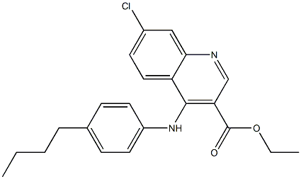 4-[[4-Butylphenyl]amino]-7-chloroquinoline-3-carboxylic acid ethyl ester|