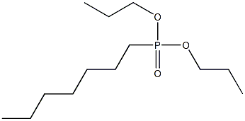 Heptylphosphonic acid dipropyl ester Structure