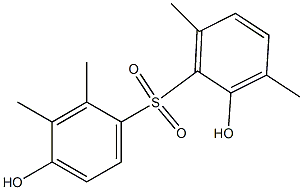 2,4'-Dihydroxy-2',3,3',6-tetramethyl[sulfonylbisbenzene] Struktur