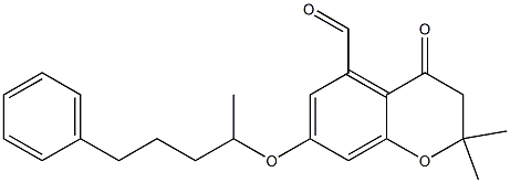 5-Formyl-2,3-dihydro-2,2-dimethyl-7-(1-methyl-4-phenylbutoxy)-4H-1-benzopyran-4-one