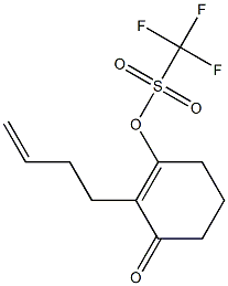 2-(3-Butenyl)-3-(trifluoromethylsulfonyloxy)-2-cyclohexen-1-one 结构式