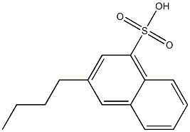 3-Butyl-1-naphthalenesulfonic acid Struktur