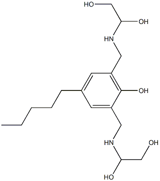 2,6-Bis[[(1,2-dihydroxyethyl)amino]methyl]-4-pentylphenol