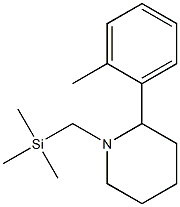 1-(Trimethylsilylmethyl)-2-(2-methylphenyl)piperidine Structure