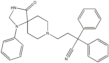 2,2-Diphenyl-4-(4-oxo-1-phenyl-1,3,8-triazaspiro[4.5]dec-8-yl)butyronitrile