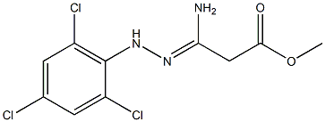 3-Amino-3-[2-(2,4,6-trichlorophenyl)hydrazono]propionic acid methyl ester|