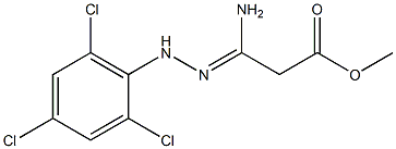  3-Amino-3-[2-(2,4,6-trichlorophenyl)hydrazono]propionic acid methyl ester