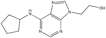 6-Cyclopentylamino-9-(2-hydroxyethyl)-9H-purine Structure