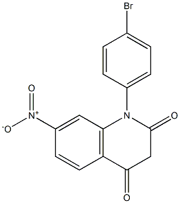 1-(4-Bromophenyl)-7-nitroquinoline-2,4(1H,3H)-dione,,结构式