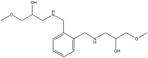 1,1'-(1,2-フェニレンビスメチレンビスイミノ)ビス(3-メトキシ-2-プロパノール) 化学構造式