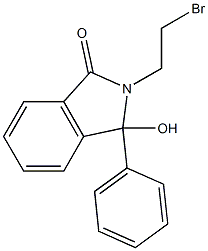 2-(2-Bromoethyl)-2,3-dihydro-3-hydroxy-3-phenyl-1H-isoindol-1-one Struktur