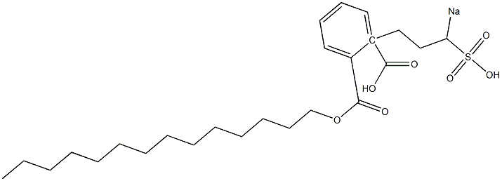 Phthalic acid 1-tetradecyl 2-(3-sodiosulfopropyl) ester Structure