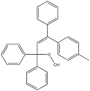 3-(4-Methylphenyl)-1,1,3-triphenyl-1-hydroperoxy-2-propene Struktur