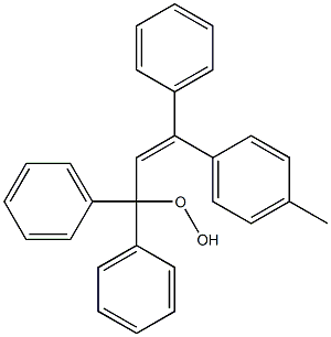 3-(4-Methylphenyl)-1,1,3-triphenyl-1-hydroperoxy-2-propene Structure